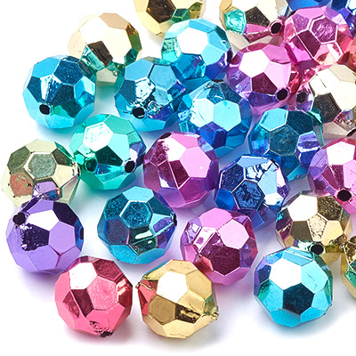 Акриловые Бусины с Покрытием