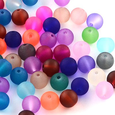 Стеклянные Бусины Матовые