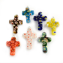 Кулоны Стеклянные Миллефиори