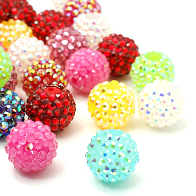 Смолевые Бусины со Стрзами